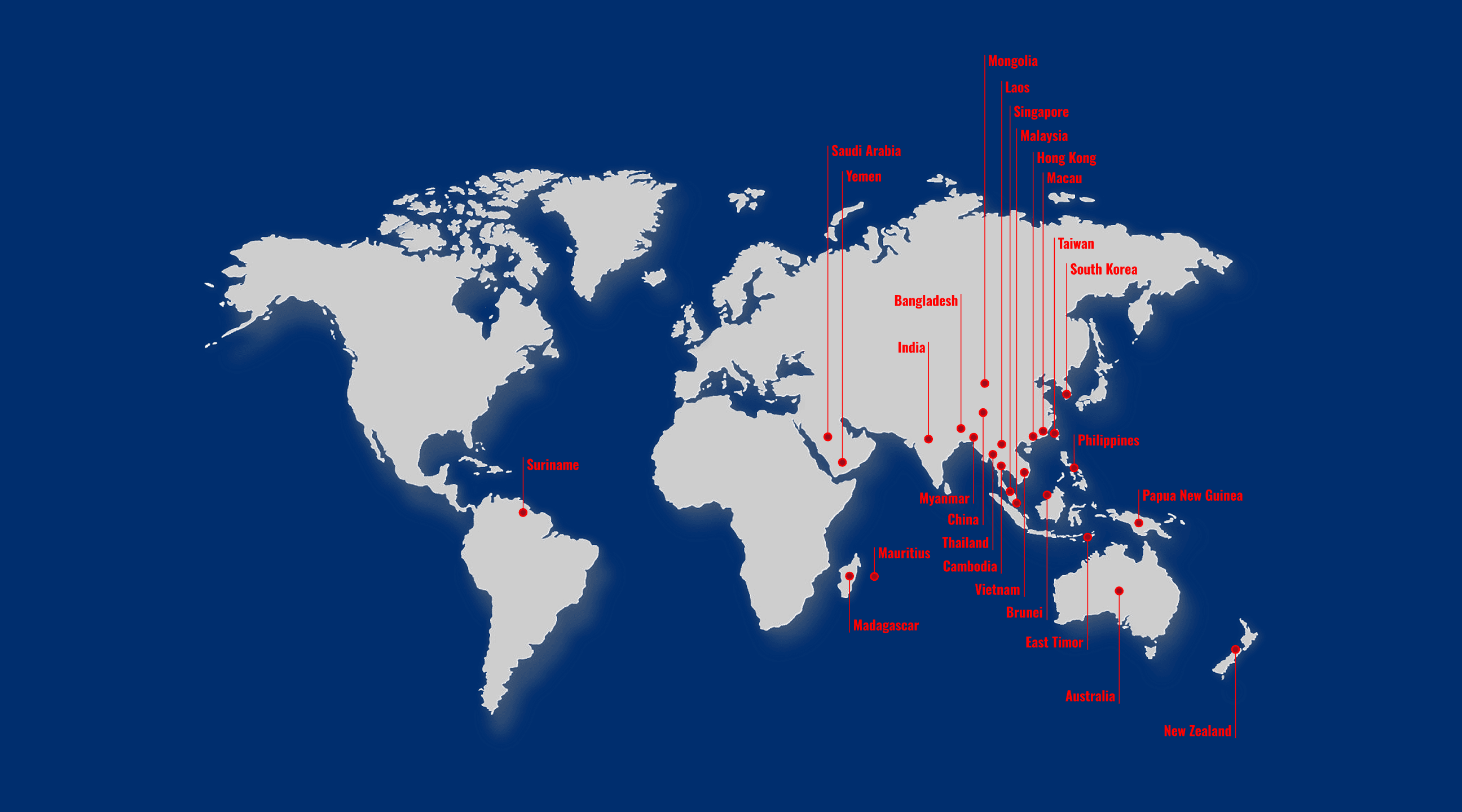 Global Presence Map